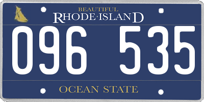 RI license plate 096535