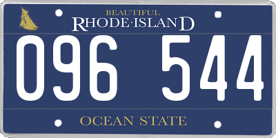 RI license plate 096544