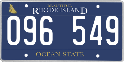 RI license plate 096549
