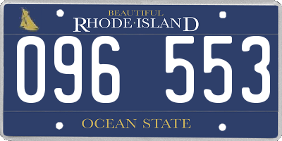 RI license plate 096553