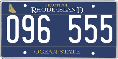 RI license plate 096555