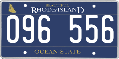 RI license plate 096556