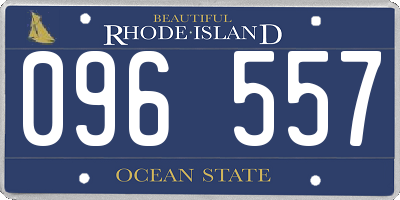 RI license plate 096557