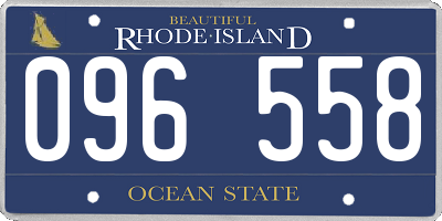 RI license plate 096558