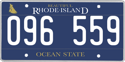 RI license plate 096559