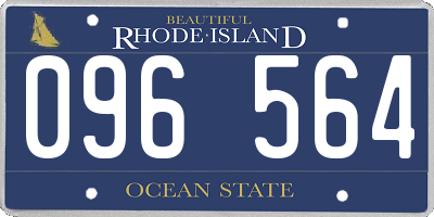 RI license plate 096564