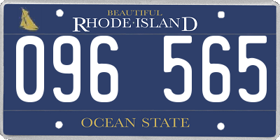 RI license plate 096565