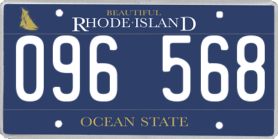 RI license plate 096568
