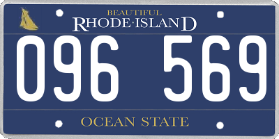 RI license plate 096569