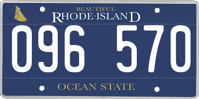 RI license plate 096570