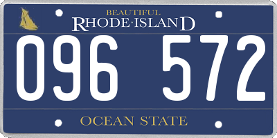 RI license plate 096572
