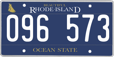RI license plate 096573