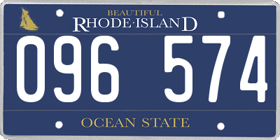 RI license plate 096574