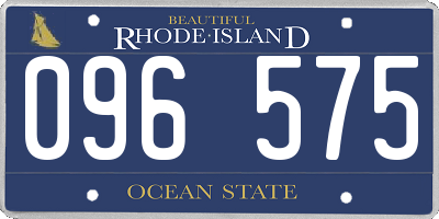 RI license plate 096575