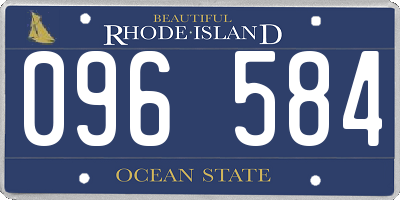 RI license plate 096584
