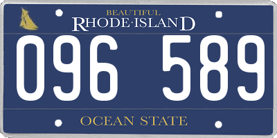RI license plate 096589
