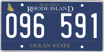 RI license plate 096591