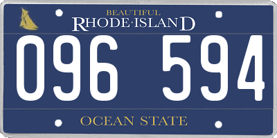 RI license plate 096594