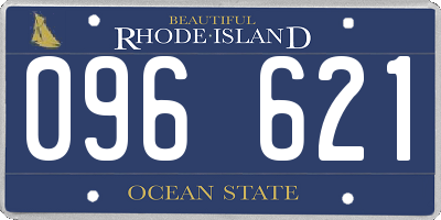 RI license plate 096621