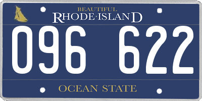 RI license plate 096622