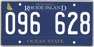 RI license plate 096628
