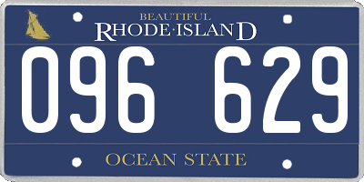 RI license plate 096629