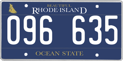 RI license plate 096635