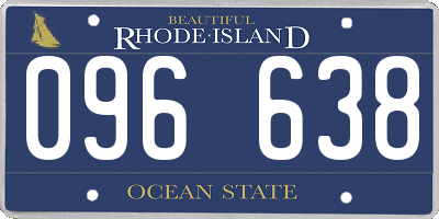 RI license plate 096638