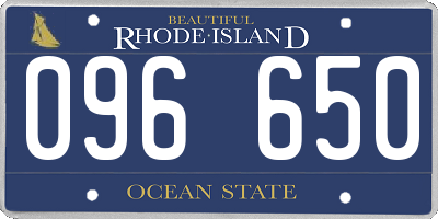 RI license plate 096650