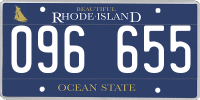 RI license plate 096655