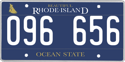 RI license plate 096656