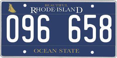 RI license plate 096658