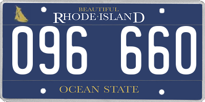 RI license plate 096660