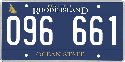 RI license plate 096661