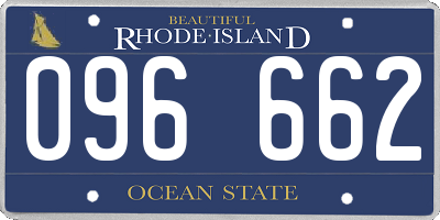 RI license plate 096662