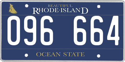 RI license plate 096664