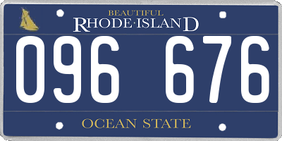 RI license plate 096676