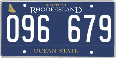 RI license plate 096679