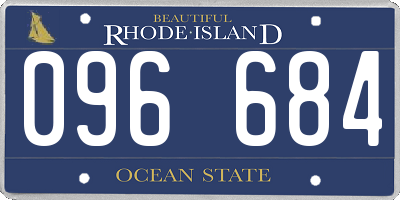 RI license plate 096684