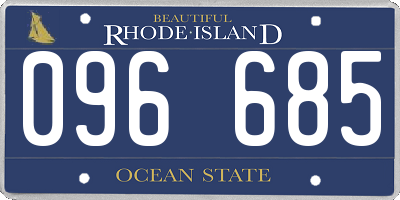 RI license plate 096685
