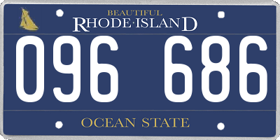 RI license plate 096686