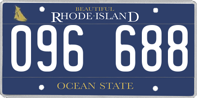 RI license plate 096688