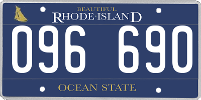 RI license plate 096690
