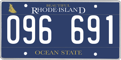 RI license plate 096691
