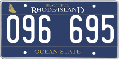 RI license plate 096695