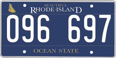 RI license plate 096697