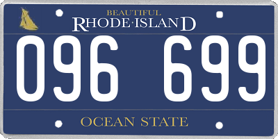 RI license plate 096699