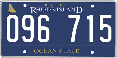 RI license plate 096715