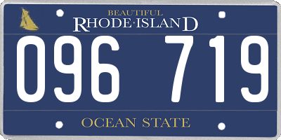 RI license plate 096719