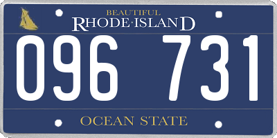 RI license plate 096731